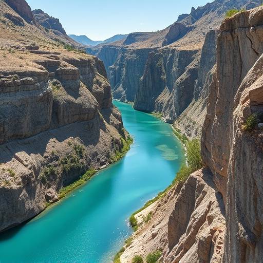 Les Gorges du Verdon avec leurs eaux turquoise et leurs falaises abruptes.